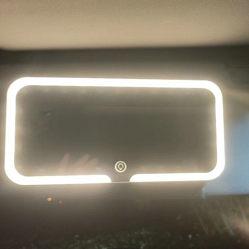 Car Sun Visor With Light Led Make-up Mirror - Homecart Care